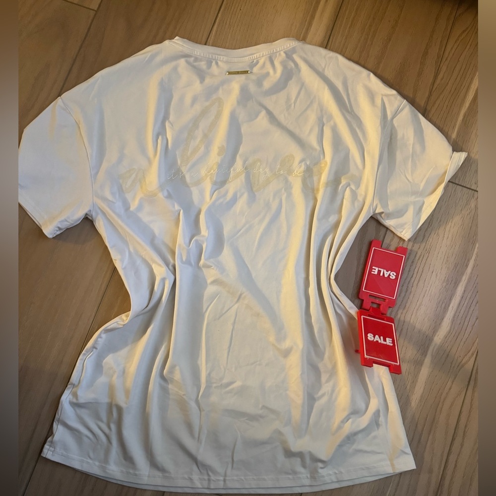 Gymshark ALIVE Cream Short Sleeve Tee